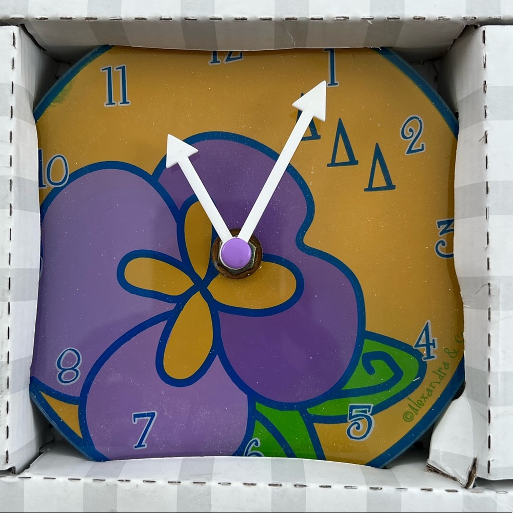 NEW Delta Delta Delta Tri Delta wall decor or table clock